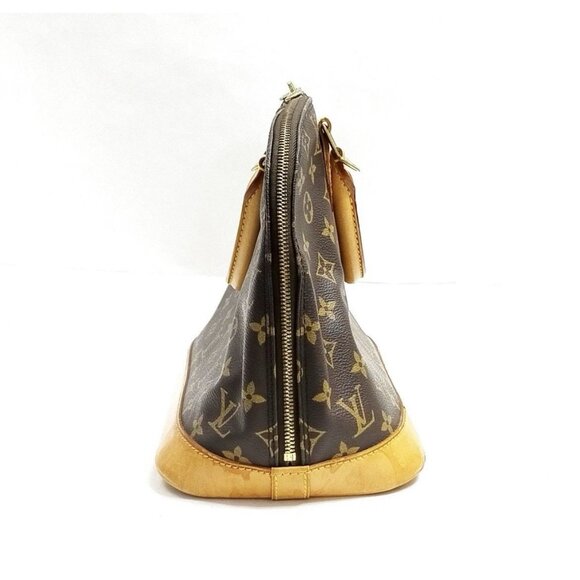 Louis Vuitton LV Hand Bag Alma Brown Monogram Purse Vintage Pre Loved Authentic - Picture 3 of 9